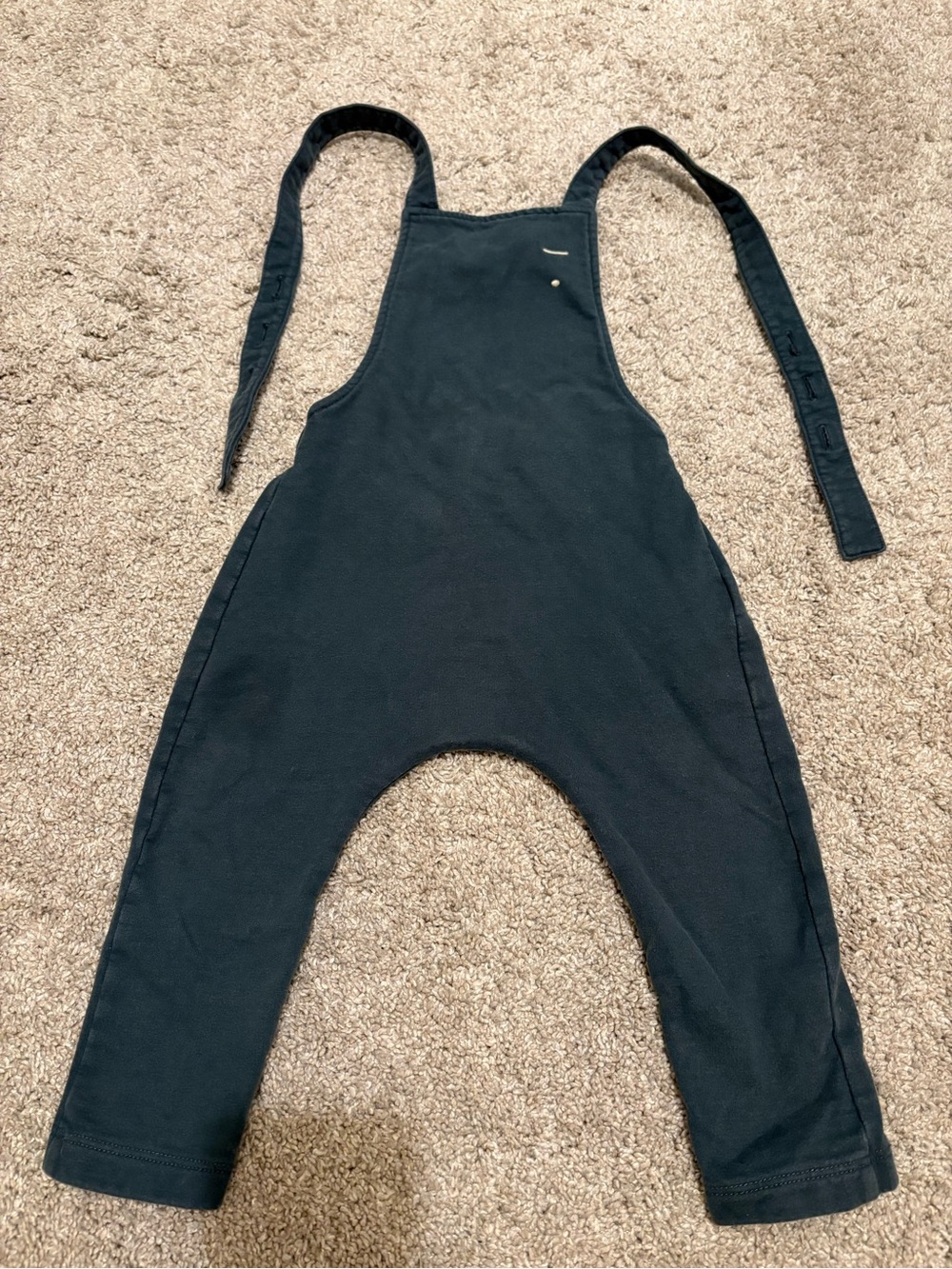 Kids Black Overalls Romper - Unbranded